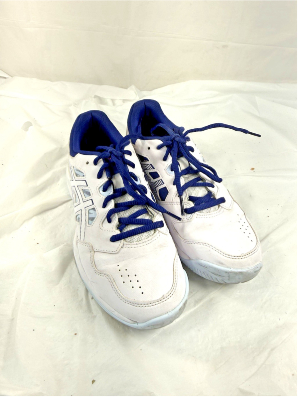 Asics Gel Renma Shoes Womens Size 7.5 White Blue Pickleball Shoes Sneakers